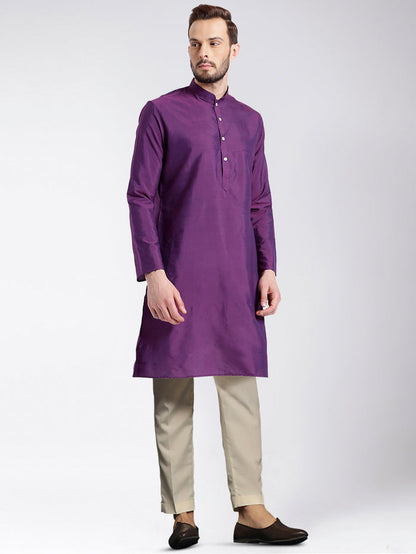 Men's Purple Kurta
