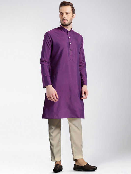 Men's Purple Kurta