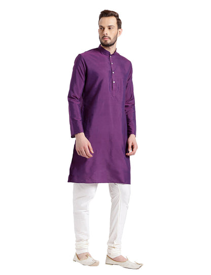 Men's Purple Kurta