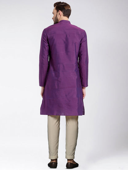 Men's Purple Kurta
