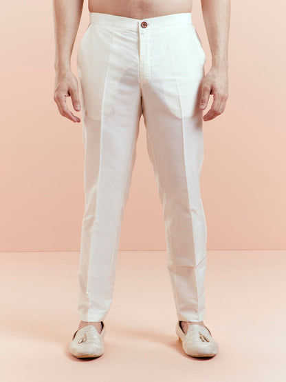 Men's Wine Kurta Trouser Set