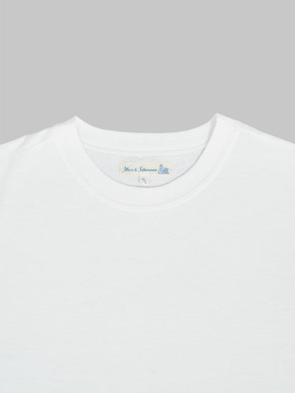 Merz b Schwanen 1940s Loopwheeled Classic TShirt white collar