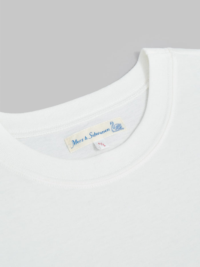 Merz b Schwanen 1940s Loopwheeled Classic TShirt white crewneck