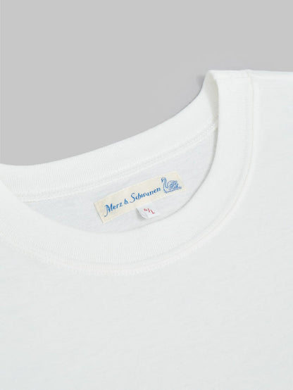 Merz b Schwanen 1940s Loopwheeled Classic TShirt white crewneck
