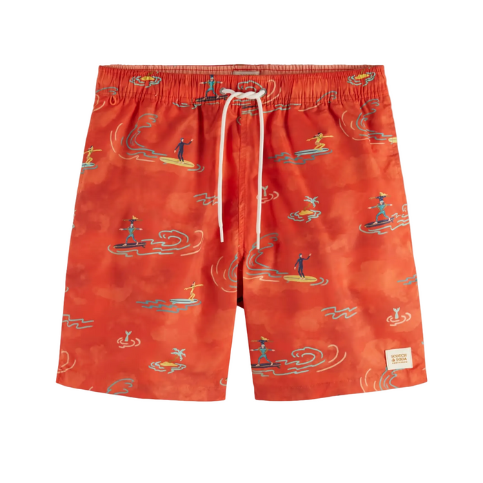 Mid Length Swim Aop Shorts