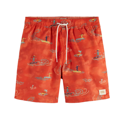 Mid Length Swim Aop Shorts