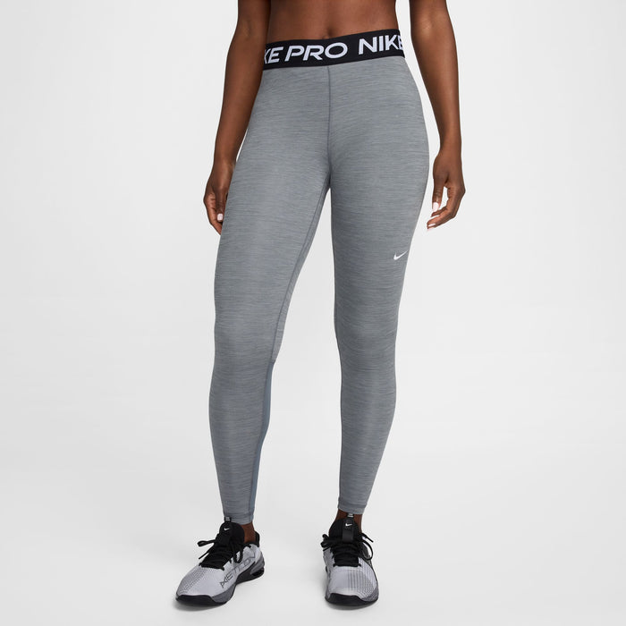 Mid-Rise Mesh-Pan Leggings