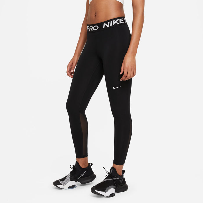 Mid-Rise Mesh-Paneled Leggings