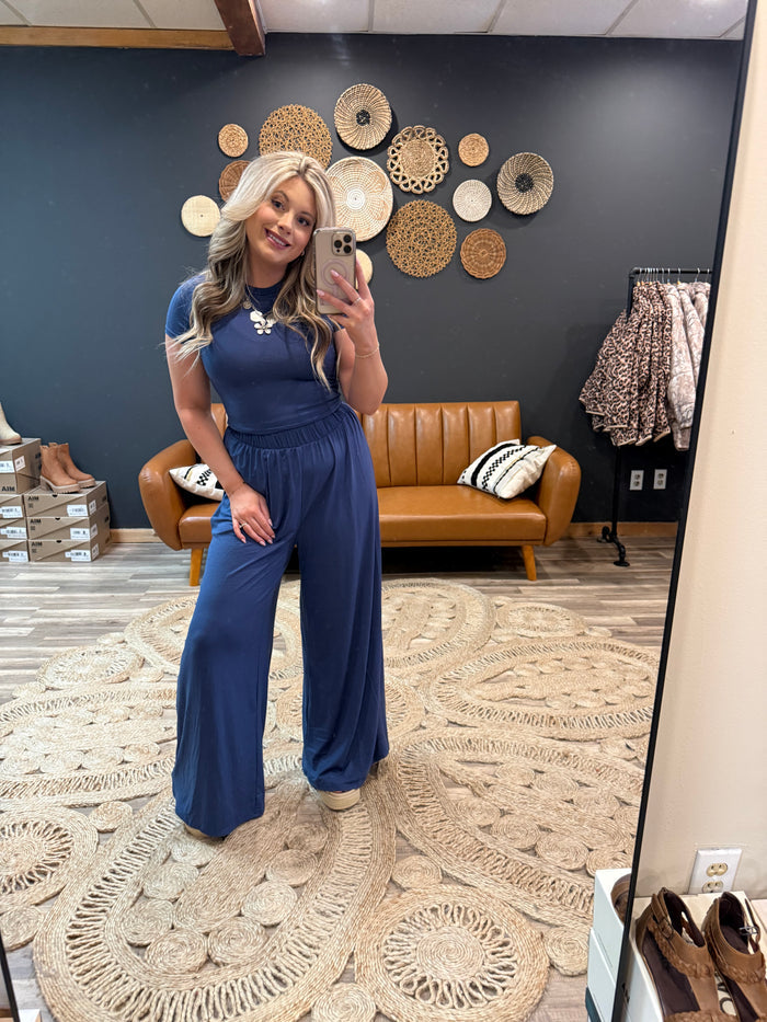 Midnight Navy Pant Set
