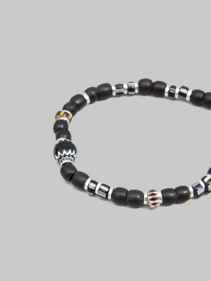 Mikia Trade Beads Bracelet Black Chevron