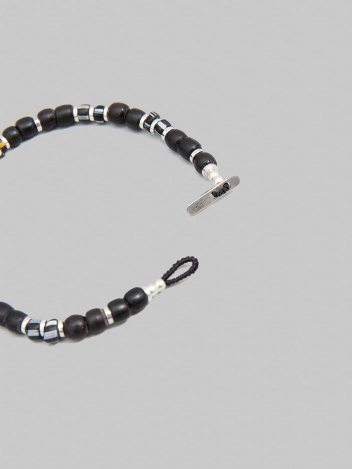 Mikia Trade Beads Bracelet Black Chevron