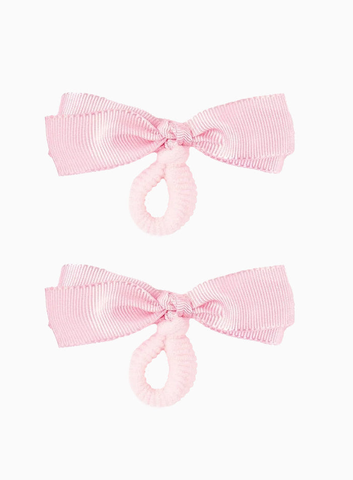 Lily Rose Hair Bobbles Mini Bow Hair Bobbles in Pink