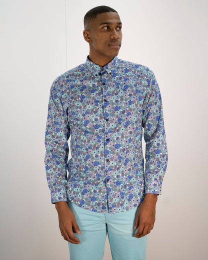 Mitchell Flowerbed Lilac Aqua