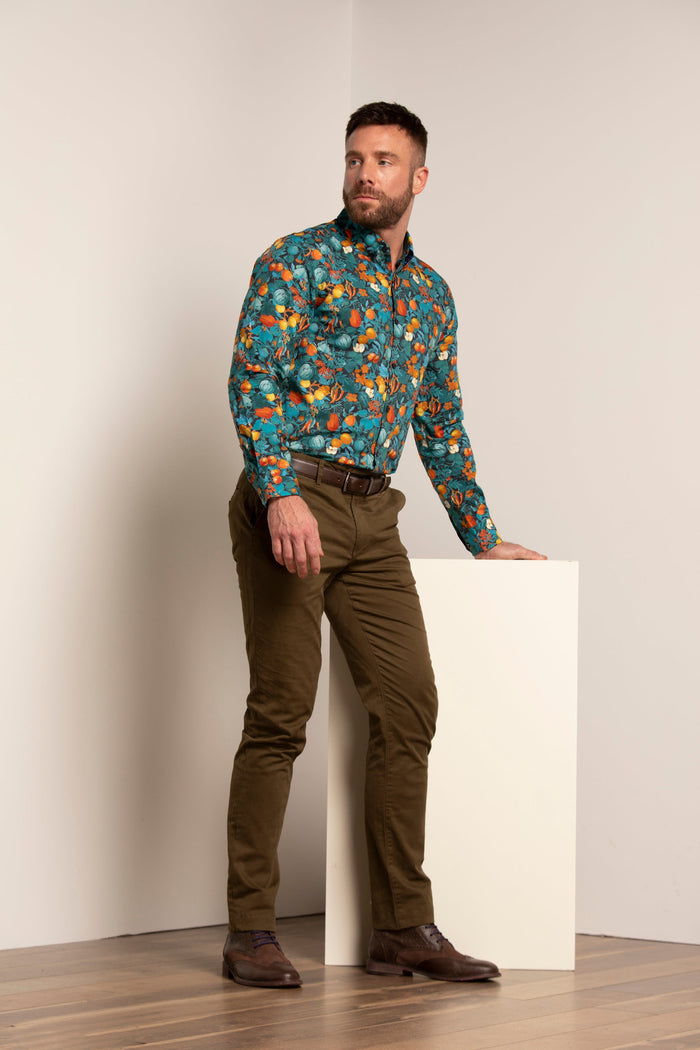 Mitchell Fruit and Veg Graphite Shirt