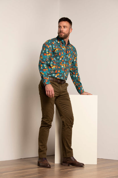 Mitchell Fruit and Veg Graphite Shirt