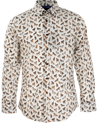 Mitchell Horses Ivory Shirt