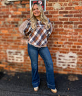 Mocha Navy Top