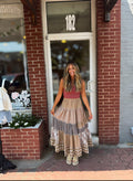 Mocha Patchwork Skirt