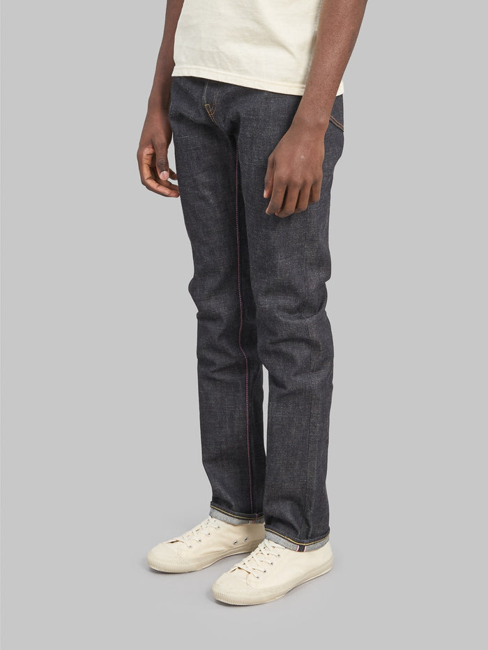 Momotaro 0605V Natural Tapered Jeans side look