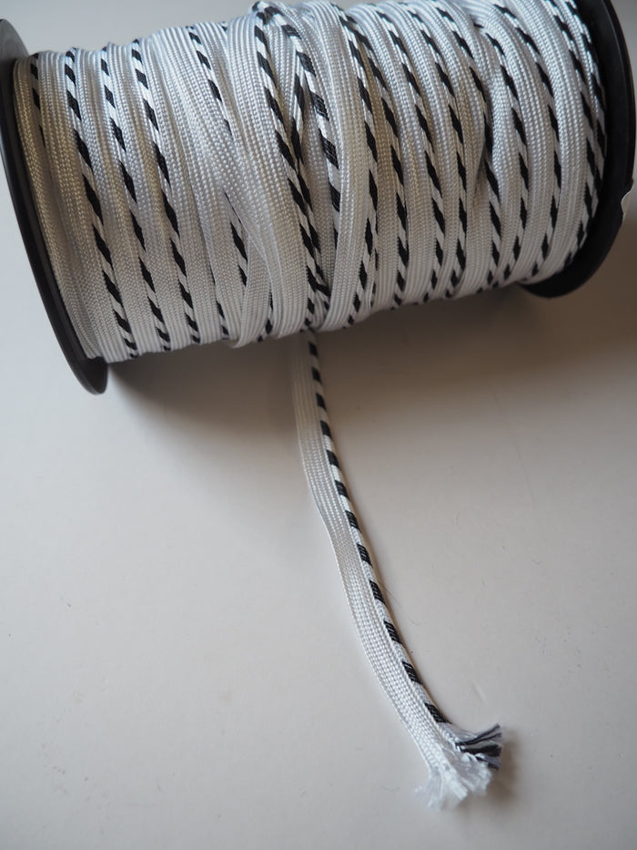 Monochrome Stripe Woven Piping 10mm