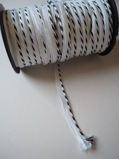 Monochrome Stripe Woven Piping 10mm