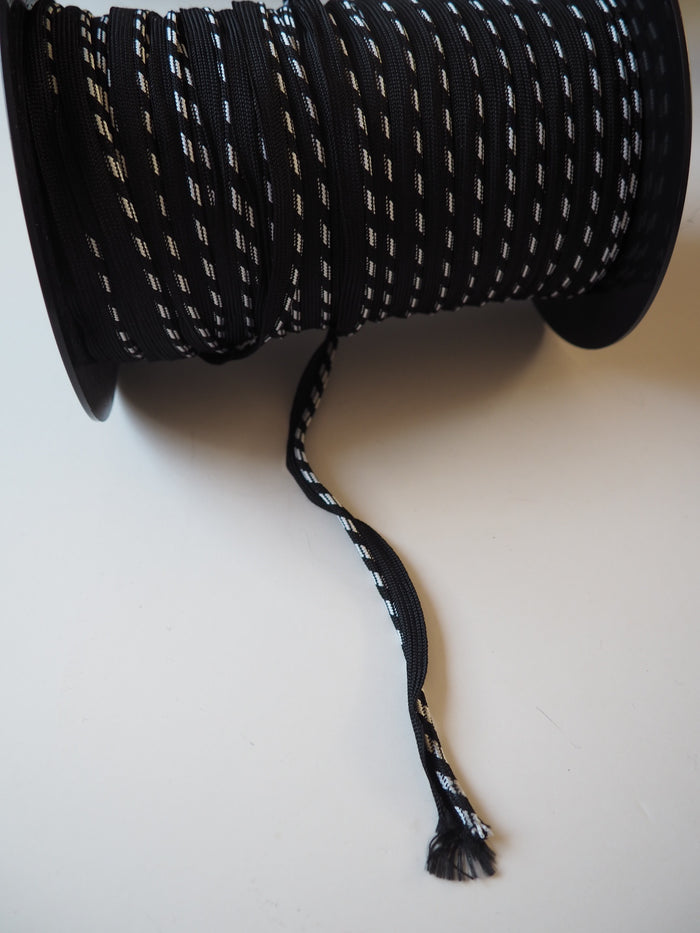 Monochrome Stripe Woven Piping 10mm