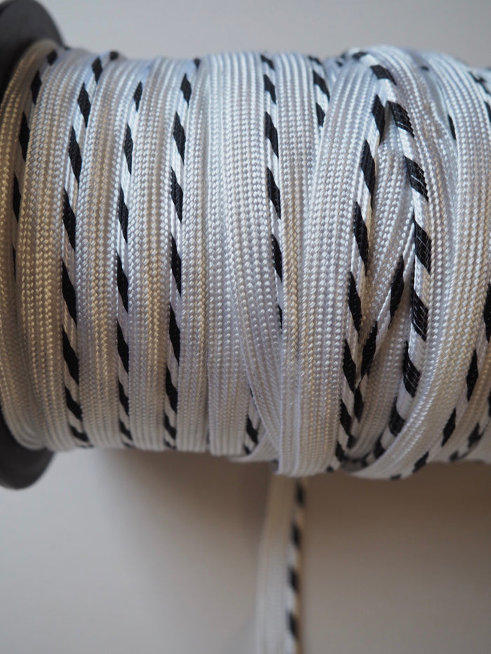 Monochrome Stripe Woven Piping 10mm