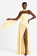 Monroe Contrast Color Ribbon Party Dress