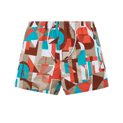 Mosaic Print Swim Trun