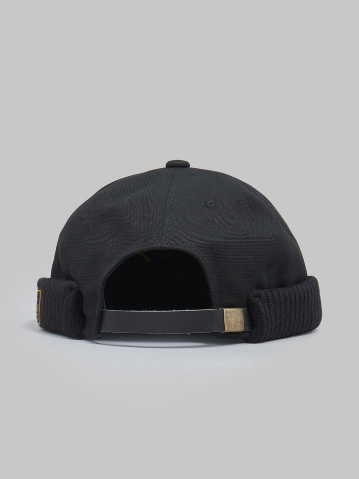 Mr Fatman OX Fisherman Cap black leather adjuster