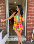 Multi Checkered Romper