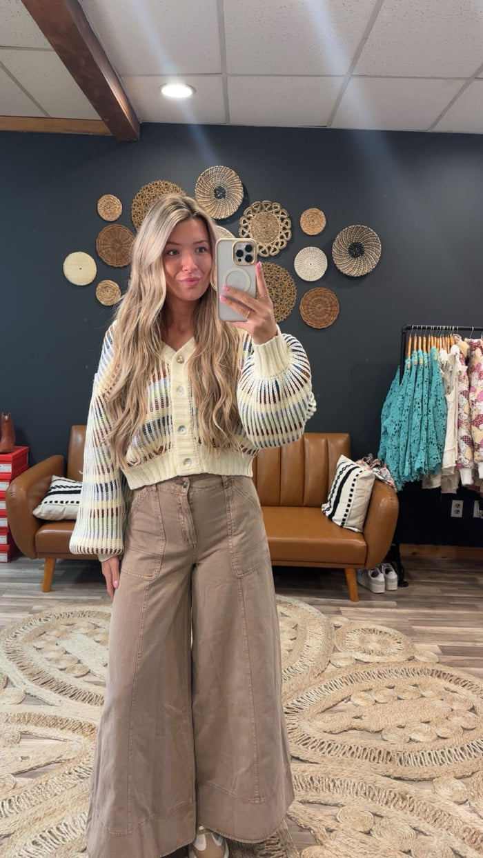 Multi Stripe Cardigan
