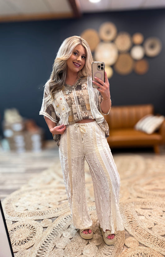 Natural Lace Pants