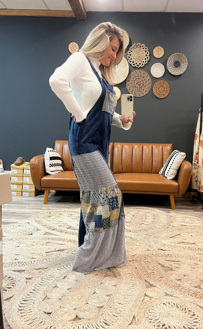 Navy Boho Jumpsuit