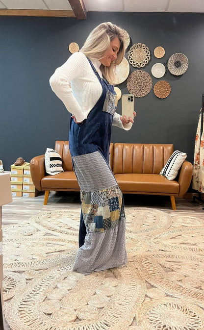 Navy Boho Jumpsuit