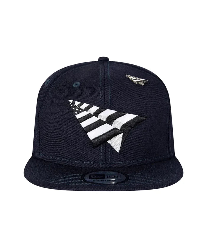 Navy Boy Old School Snapback Hat