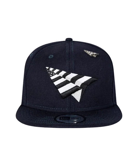 Navy Boy Old School Snapback Hat