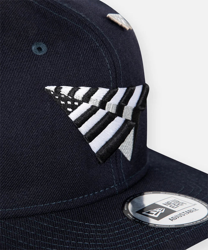 Navy Boy Old School Snapback Hat