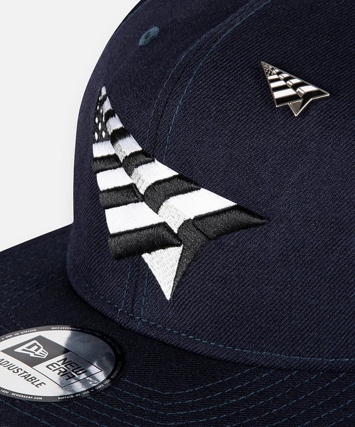 Navy Boy Old School Snapback Hat