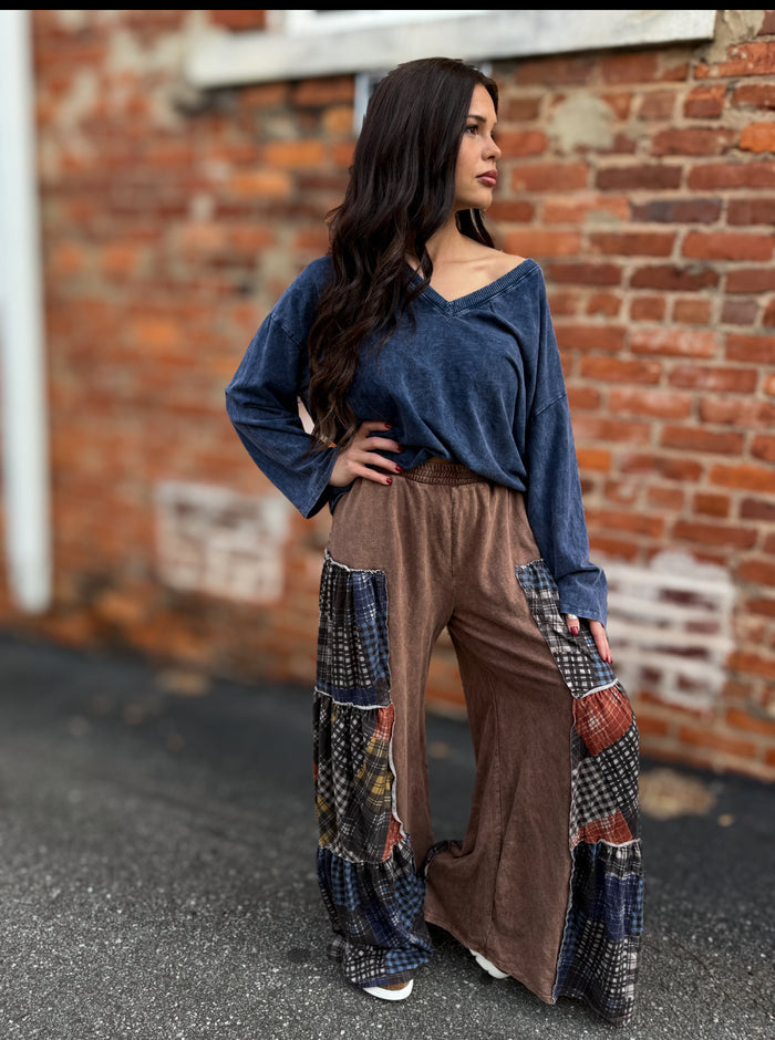 Navy L/S Top