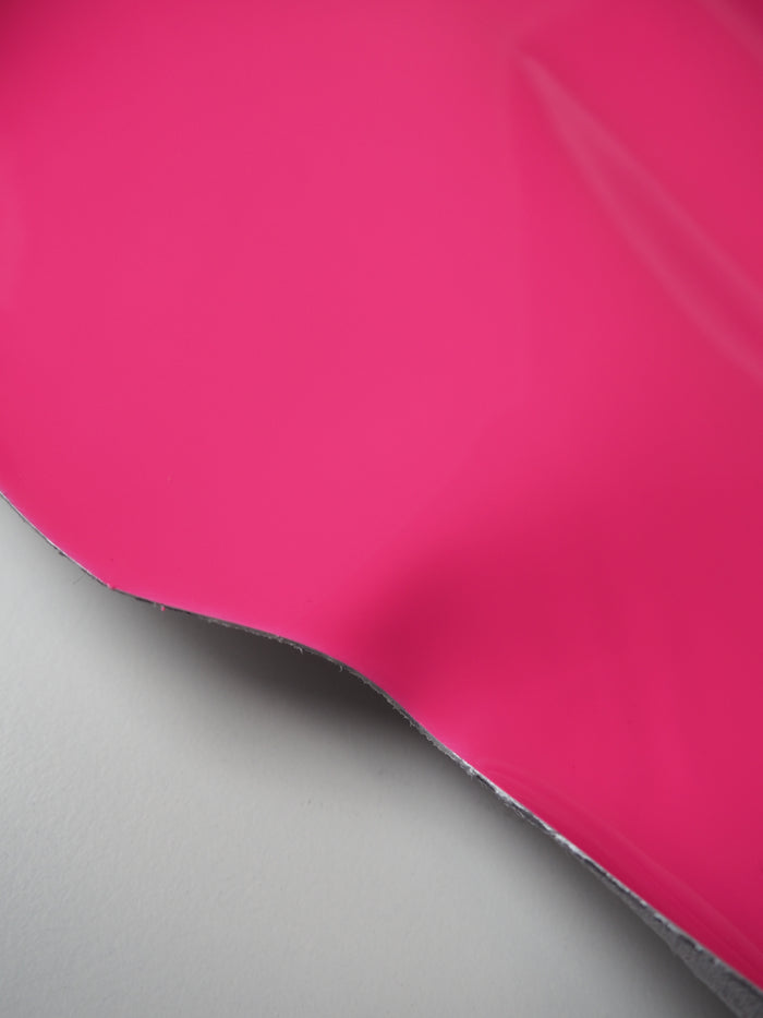 Neon Pink Patent Calfskin Leather