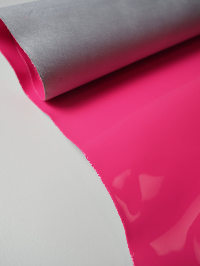 Neon Pink Patent Calfskin Leather