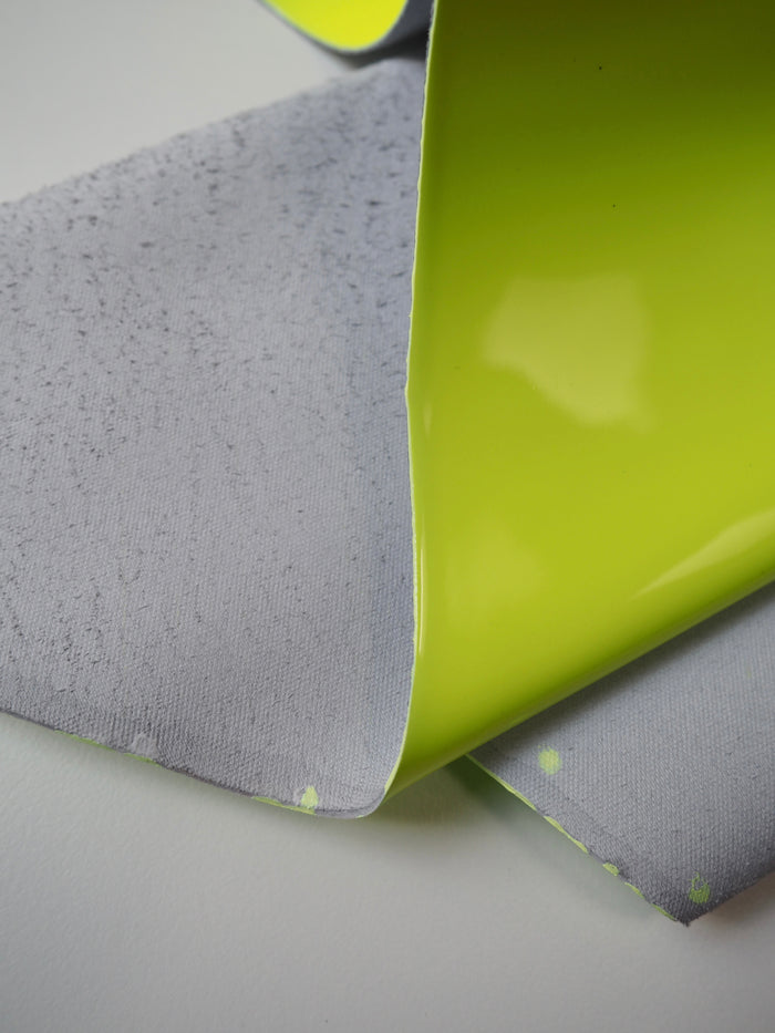 Neon Yellow Patent Calfskin Leather