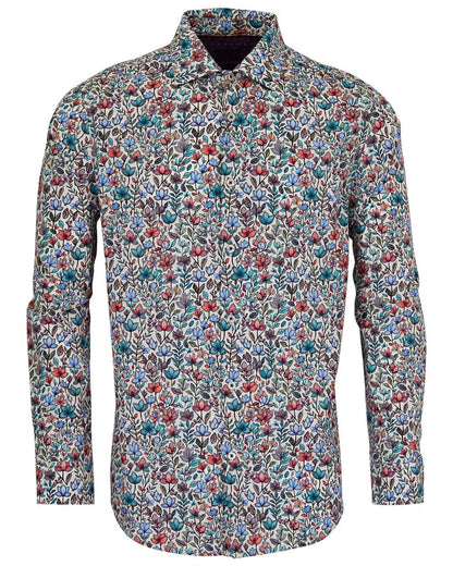 NICOLI MYSTIC FLORAL COTTON SHIRT - IVORY