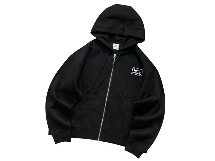 Nike x Stussy Zip Hoodie Black