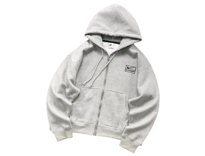 Nike x Stussy Zip Hoodie Grey