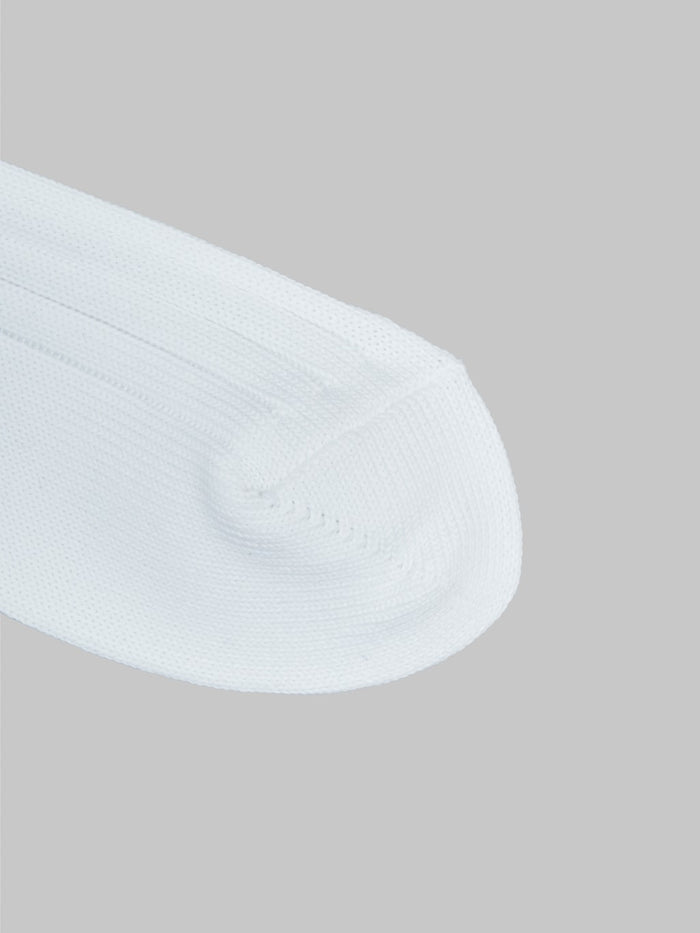 nishiguchi kutsushita egyptian cotton ribbed socks off white toe