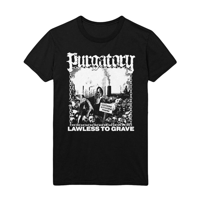 purgatory No One Gets Out Alive - Black T-Shirt front