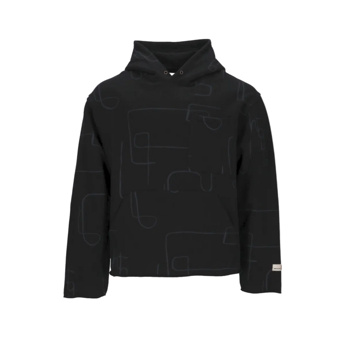 Novelty Printed Terry Pullover Hoodie