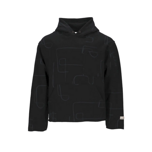 Novelty Printed Terry Pullover Hoodie